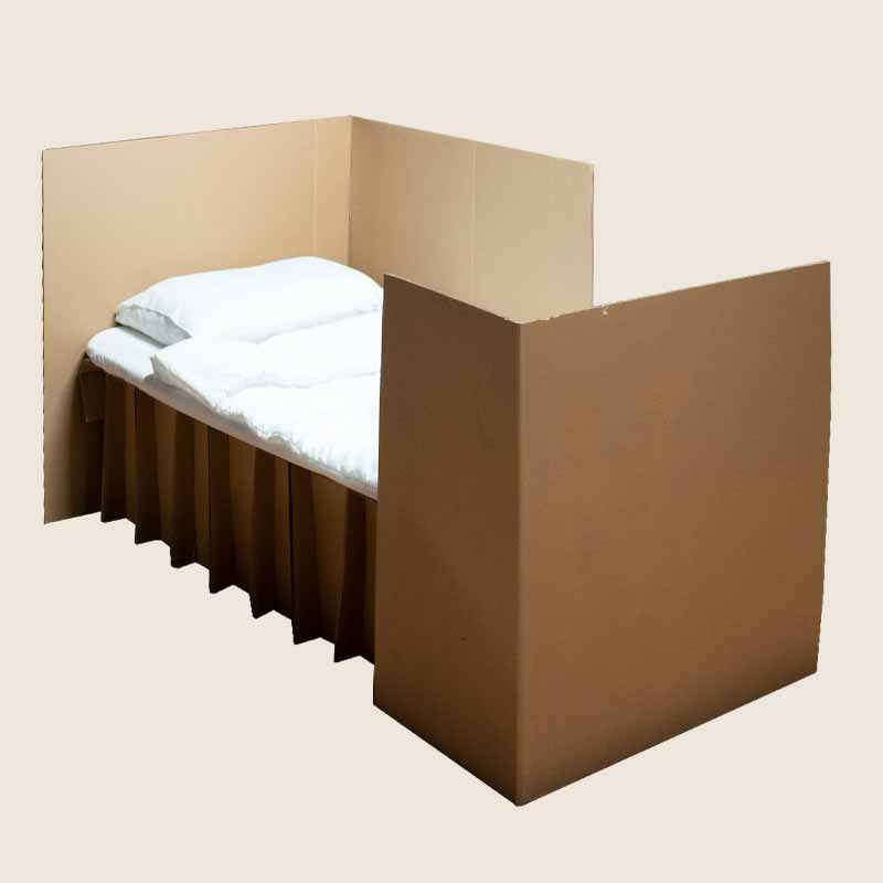 disposable cardboard bed