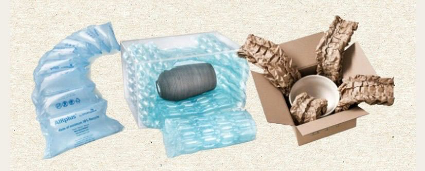 Void airbags Papillon paper void fill Prevent puncture Prevent shifting Prevent collision