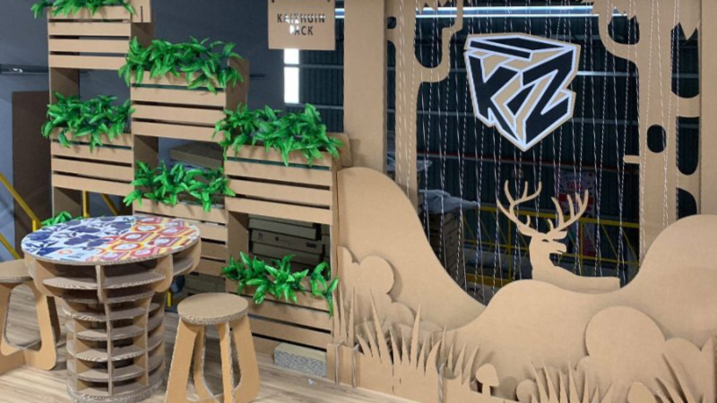 Cardboard backdrop Kaizhuin Pack Cardboard backdrop Eco-friendly backdrop Recyclable backdrop