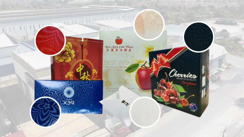 Offset with imprint texture Customized box Eco-friendly box