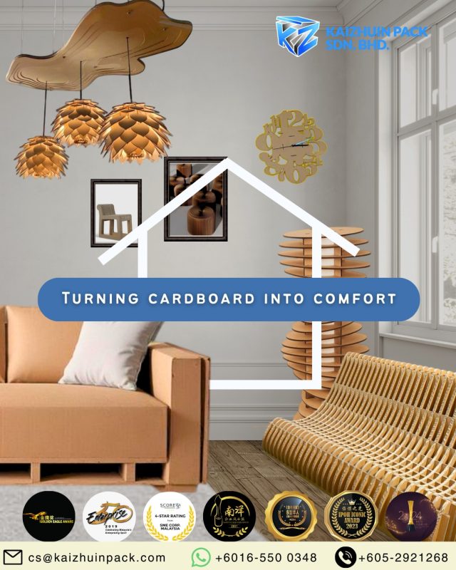 Cardboard furniture Cardboard products Eco-friendly products Eco-friendly furniture Recyclable furniture