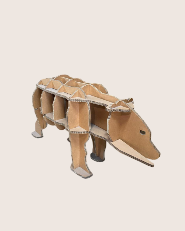 Cardboard animal origami Cardboard decoration Cardboard polar bear Cardboard animal Eco-friendly animal decoration Eco-friendly decoration