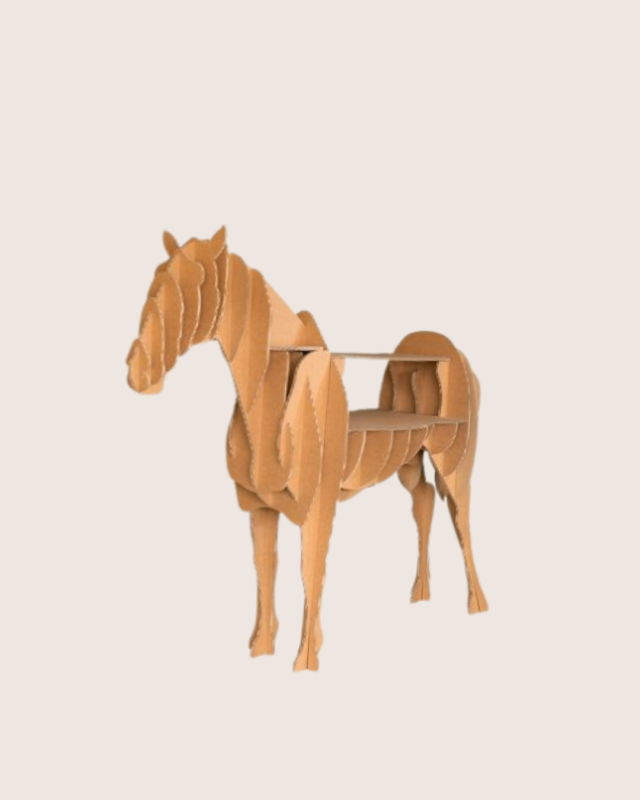 Cardboard animal origami Cardboard decoration Cardboard animal Cardboard horse Eco-friendly animal Eco-friendly decoration