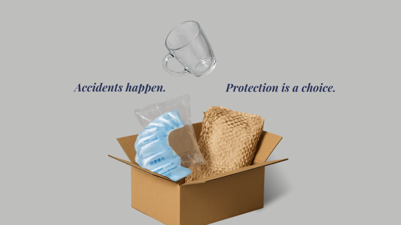 Protective void airbags and papillon paper void fill Protectable Prevent broken Eco-friendly void fill Recyclable